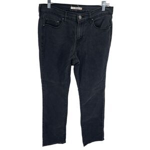 Levi's Women's 505 Straight Jeans Denim Mid Rise Classic 5 Pocket Black Size 30